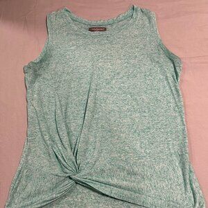 Peace & Pearls Green Tank Size M